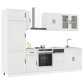 Mueble cocina Kalmar blanco de alto brillo 8 pzas by , Kitchen cabinets - Ref: Foro24-3314803, Price: 693,66 €, Discount: %