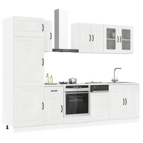 Mueble cocina Kalmar blanco de alto brillo 8 pzas by , Kitchen cabinets - Ref: Foro24-3314793, Price: 706,80 €, Discount: %