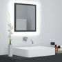 Espejo de baño acrílico gris brillo 40x8,5x37 cm de vidaXL, Tocadores de baño - Ref: Foro24-804910, Precio: 27,90 €, Descuent...