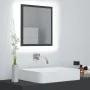 Glossy gray acrylic bathroom mirror 40x8.5x37 cm by vidaXL, bathroom vanities - Ref: Foro24-804910, Price: 27,53 €, Discount: %