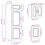 Mueble cocina Kalmar blanco de alto brillo 8 pzas von , Küchenschränke - Ref: Foro24-3314793, Preis: 696,40 €, Rabatt: %