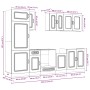 Mueble cocina Kalmar blanco de alto brillo 8 pzas von , Küchenschränke - Ref: Foro24-3314793, Preis: 696,40 €, Rabatt: %
