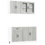 Mueble cocina Kalmar sonoma gris 4 pzas madera contrachapada von , Küchenschränke - Ref: Foro24-3314857, Preis: 310,73 €, Rab...