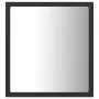 Glossy gray acrylic bathroom mirror 40x8.5x37 cm by vidaXL, bathroom vanities - Ref: Foro24-804910, Price: 27,53 €, Discount: %