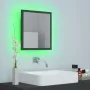 Glossy gray acrylic bathroom mirror 40x8.5x37 cm by vidaXL, bathroom vanities - Ref: Foro24-804910, Price: 27,53 €, Discount: %