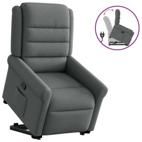 Sillón reclinable elevable de tela gris oscuro by , Armchairs - Ref: Foro24-3303315, Price: 287,74 €, Discount: %