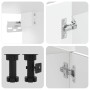 Mueble cocina Kalmar blanco de alto brillo 7 pzas de , Armarios de cocina - Ref: Foro24-3314753, Precio: 729,47 €, Descuento: %