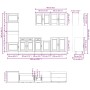Mueble cocina Kalmar blanco de alto brillo 7 pzas de , Armarios de cocina - Ref: Foro24-3314753, Precio: 729,47 €, Descuento: %