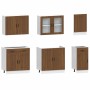 Mueble cocina Kalmar roble marrón 7 pzas madera contrachapada von , Küchenschränke - Ref: Foro24-3314758, Preis: 610,67 €, Ra...