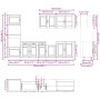 Mueble cocina Kalmar roble marrón 7 pzas madera contrachapada von , Küchenschränke - Ref: Foro24-3314758, Preis: 610,67 €, Ra...