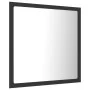Glossy gray acrylic bathroom mirror 40x8.5x37 cm by vidaXL, bathroom vanities - Ref: Foro24-804910, Price: 27,53 €, Discount: %