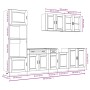 Mueble cocina Kalmar roble marrón 7 pzas madera contrachapada von , Küchenschränke - Ref: Foro24-3314758, Preis: 610,67 €, Ra...