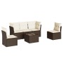 Set sofás de jardín 6 piezas y cojines ratán sintético marrón by , Garden sets - Ref: Foro24-3249202, Price: 366,38 €, Discou...