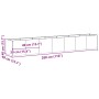 Jardinera oxidada 280x40x40 cm acero corten von , Töpfe und Pflanzgefäße - Ref: Foro24-860695, Preis: 149,73 €, Rabatt: %
