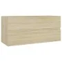 Waschbeckenschrank aus Sonoma-Eichensperrholz, 100 x 38,5 x 45 cm von vidaXL, Badezimmermöbel - Ref: Foro24-804767, Preis: 54...
