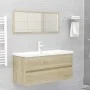 Waschbeckenschrank aus Sonoma-Eichensperrholz, 100 x 38,5 x 45 cm von vidaXL, Badezimmermöbel - Ref: Foro24-804767, Preis: 54...