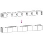 Jardinera de acero laminado en frío blanco 360x40x40 cm von , Töpfe und Pflanzgefäße - Ref: Foro24-860697, Preis: 221,42 €, R...