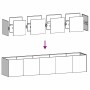 Jardinera de acero laminado en frío blanco 200x40x40 cm von , Töpfe und Pflanzgefäße - Ref: Foro24-860683, Preis: 148,00 €, R...