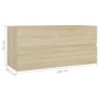 Mueble lavabo madera contrachapada roble Sonoma 100x38,5x45 cm de vidaXL, Muebles de baño - Ref: Foro24-804767, Precio: 55,26...