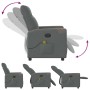 Sillón de masaje reclinable de tela gris oscuro de , Sillones - Ref: Foro24-4104845, Precio: 206,55 €
