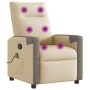 Sillón de masaje reclinable de tela crema von , Sessel - Ref: Foro24-4104847, Preis: 202,47 €, Rabatt: %