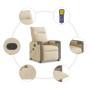 Sillón de masaje reclinable de tela crema von , Sessel - Ref: Foro24-4104847, Preis: 202,47 €, Rabatt: %