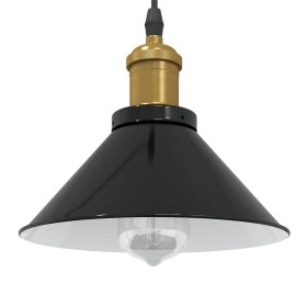 Lámpara colgante regulable en altura E27 negro brillante Ø 22cm von , Lampen - Ref: Foro24-4103443, Preis: 29,60 €, Rabatt: %