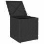 Taburetes de jardín con cojines 2 uds negro 40x40x43 cm by , Outdoor ottomans - Ref: Foro24-4104039, Price: 128,70 €, Discoun...