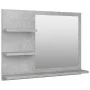 Badezimmerspiegel aus grauem Beton-Sperrholz, 60x10,5x45 cm. von vidaXL, Badezimmerwaschtische - Ref: Foro24-805010, Preis: 3...