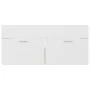 Armario para lavabo contrachapada blanco roble 100x38,5x46 cm de vidaXL, Muebles de baño - Ref: Foro24-804679, Precio: 49,48 ...