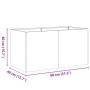 Jardinera oxidada 80x40x40 cm acero corten von , Töpfe und Pflanzgefäße - Ref: Foro24-860674, Preis: 76,56 €, Rabatt: %