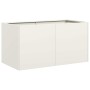 Jardinera de acero laminado en frío blanco 80x40x40 cm von , Töpfe und Pflanzgefäße - Ref: Foro24-860669, Preis: 77,37 €, Rab...