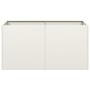 Jardinera de acero laminado en frío blanco 80x40x40 cm von , Töpfe und Pflanzgefäße - Ref: Foro24-860669, Preis: 77,37 €, Rab...
