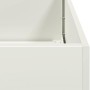 Jardinera de acero laminado en frío blanco 80x40x40 cm von , Töpfe und Pflanzgefäße - Ref: Foro24-860669, Preis: 77,37 €, Rab...