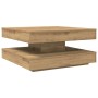 Mesa de centro giratoria 360 grados roble artisan 70x70x34,5 cm by , Coffee table - Ref: Foro24-858487, Price: 85,69 €, Disco...