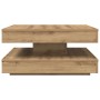 Mesa de centro giratoria 360 grados roble artisan 70x70x34,5 cm by , Coffee table - Ref: Foro24-858487, Price: 85,69 €, Disco...