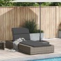 Tumbona con cojín flotante ratán sintético gris by , Loungers - Ref: Foro24-4104204, Price: 204,50 €, Discount: %