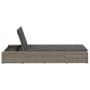 Tumbona con cojín flotante ratán sintético gris by , Loungers - Ref: Foro24-4104204, Price: 204,50 €, Discount: %