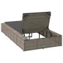 Tumbona con cojín flotante ratán sintético gris by , Loungers - Ref: Foro24-4104204, Price: 204,50 €, Discount: %