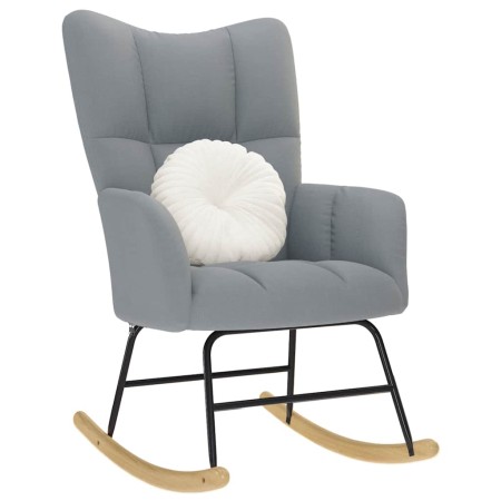 Silla mecedora de tela gris claro von , Schaukelstühle - Ref: Foro24-4016789, Preis: 128,90 €, Rabatt: %