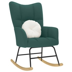Silla mecedora de tela verde oscura von , Schaukelstühle - Ref: Foro24-4016794, Preis: 120,26 €, Rabatt: %