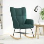 Silla mecedora de tela verde oscura von , Schaukelstühle - Ref: Foro24-4016794, Preis: 120,26 €, Rabatt: %