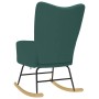 Silla mecedora de tela verde oscura von , Schaukelstühle - Ref: Foro24-4016794, Preis: 120,26 €, Rabatt: %