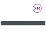 Bordes césped 10 uds antracita 10x103 cm acero laminado frío by , Garden edging and edging - Ref: Foro24-860132, Price: 40,31...