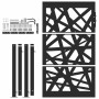 Puerta de jardín de acero negra diseño luminoso 105x155 cm by , garden gates - Ref: Foro24-4100951, Price: 222,76 €, Discount: %