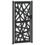 Puerta de jardín de acero negra diseño luminoso 105x205 cm
