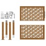 Puerta de jardín diseño en cruz de acero desgastado 105x105 cm by , garden gates - Ref: Foro24-4101004, Price: 180,13 €, Disc...