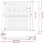 Puerta de jardín diseño en cruz de acero desgastado 105x105 cm by , garden gates - Ref: Foro24-4101004, Price: 180,13 €, Disc...
