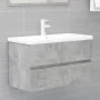 vi Mueble de lavabo madera ingeniería gris hormigón 80x38,5x45cm de vidaXL, Muebles de baño - Ref: Foro24-804750, Precio: 47,...