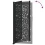 Puerta de jardín diseño llama acero negro 105x205 cm by , garden gates - Ref: Foro24-4100993, Price: 277,74 €, Discount: %